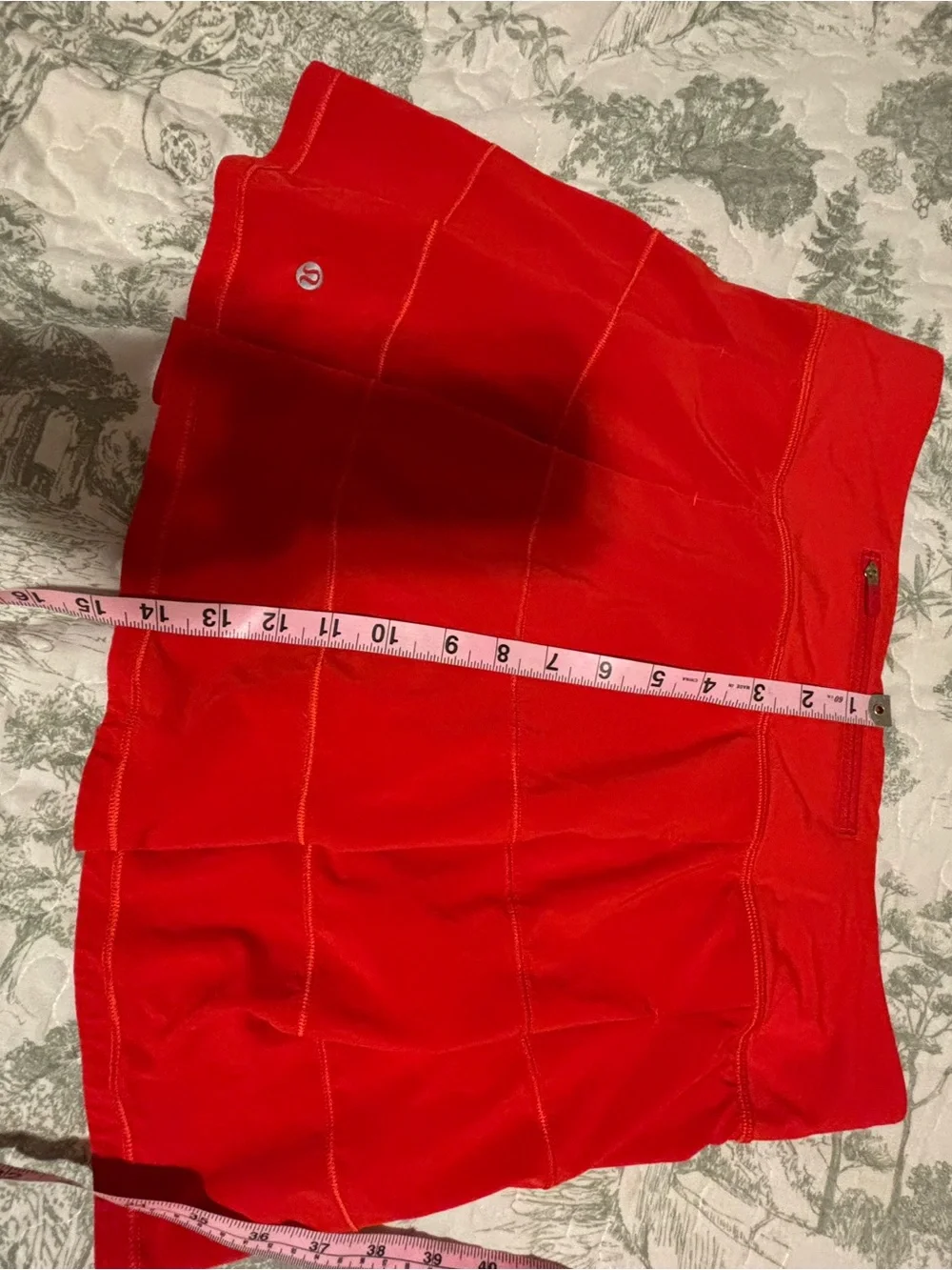 lululemon sz 8 Tall Pace Setter Red Skirt skort athleisure loungewear game day